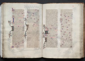 ゴータ・ミサールFol.70r、テキスト、1375年頃。 作： Master of the Boqueteaux