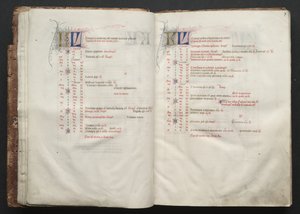 ゴータ・ミサールFol.7r、テキスト、1375年頃。 作： Master of the Boqueteaux