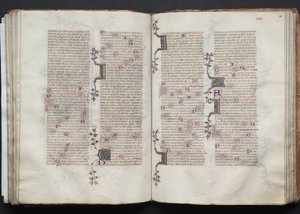 ゴータ・ミサールFol.80r、テキスト、1375年頃。 作： Master of the Boqueteaux