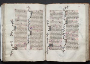 ゴータ・ミサールFol.81r、テキスト、1375年頃。 作： Master of the Boqueteaux