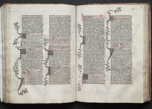 ゴータ・ミサールFol.86r, Text, c. 1375. 作： Master of the Boqueteaux
