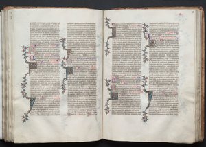 ゴータ・ミサールFol.93r, Text, c. 1375. 作： Master of the Boqueteaux