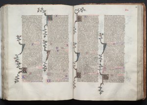 ゴータ・ミサールFol.99v、テキスト、1375年頃。