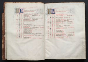 ゴータ・ミサールFol.9v、テキスト、1375年頃。