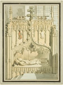サン・マルコにあるモーリス・バークレー卿とその妻の銅像 作： Master of the Bristol Church Monuments