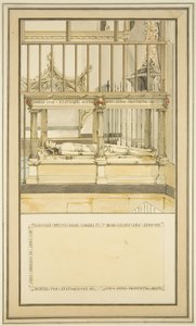 ブリストル大聖堂のポール・ブッシュ司教の墓、1799年頃（水彩・紙 作： Master of the Bristol Church Monuments