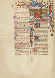復活；イニシャルR：眠れる兵士 作： Master of the Brussels Initials