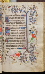 ナバラ王シャルル・ザ・ノーブル（1361-1425）の時：162r、本文 作： Master of the Brussels Initials and Associates