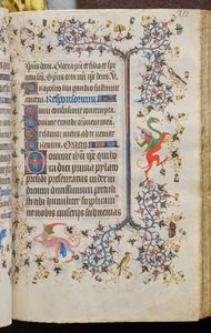 ナバラ王シャルル・ザ・ノーブル（1361-1425）の時：172r、本文 作： Master of the Brussels Initials and Associates