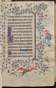 ナバラ王シャルル・ザ・ノーブル（1361-1425年）の時：フォール31r、テキスト 作： Master of the Brussels Initials and Associates