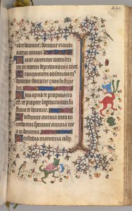 チャールズザノーブル、ナヴァール王1361-1425の時間：fol。 205r、テキスト、c。 1405年。