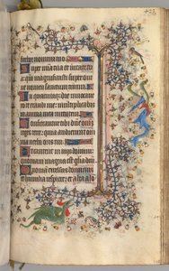 チャールズザノーブル、ナヴァール王1361-1425の時間：fol。 206r、テキスト、c。 1405年。