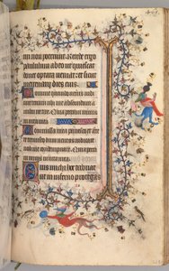 チャールズザノーブル、ナヴァール王1361-1425の時間：fol。 227r、テキスト、c。 1405年。 作： Master of the Brussels Initials and Associates