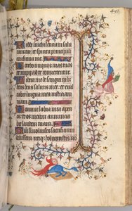 チャールズザノーブル、ナヴァール王1361-1425の時間：fol。 241r、テキスト、c。 1405年。 作： Master of the Brussels Initials and Associates