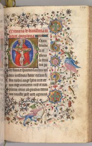 チャールズザノーブル、ナヴァール王1361-1425の時間：fol。 259r、三位一体、c。 1405年。 作： Master of the Brussels Initials and Associates