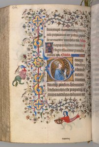 チャールズ・オブ・ノーブル、ナヴァール王1361-1425、 274v、聖クレメント、c。 1405年。 作： Master of the Brussels Initials and Associates