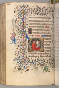 チャールズオブノーブル、キングオブナバール1361-1425、 276v、セントデニス、c。 1405年。 作： Master of the Brussels Initials and Associates