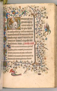 チャールズオブノーブル、キングオブナバール1361-1425、 283r、聖ラザロ、c。 1405年。 作： Master of the Brussels Initials and Associates