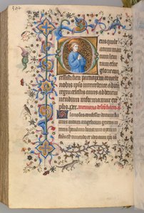 チャールズオブノーブル、キングオブナバール1361-1425、 291v、テキスト、c。 1405年。 作： Master of the Brussels Initials and Associates
