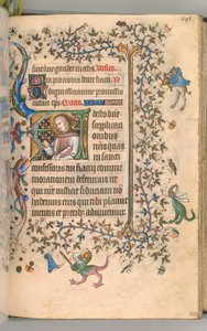チャールズオブノーブル、キングオブナバール1361-1425、 292r、聖フィアカー、c。 1405年。 作： Master of the Brussels Initials and Associates