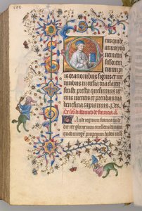 チャールズオブノーブル、キングオブナバール1361-1425、 293v、聖ユン、c。 1405年。 作： Master of the Brussels Initials and Associates