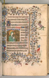 チャールズオブノーブル、キングオブナバール1361-1425、 297r、セントエリザベス、c。 1405年。 作： Master of the Brussels Initials and Associates