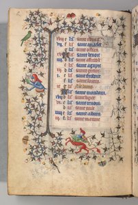 チャールズザノーブル、ナヴァール王1361-1425の時間：fol。 3v、3月、c。 1405年。