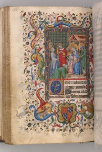 チャールズザノーブル、ナヴァール王1361-1425の時間：fol。 78v、マギセクストの崇拝、c。 作： Master of the Brussels Initials and Associates