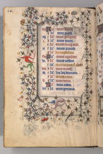 チャールズザノーブル、ナヴァール王1361-1425の時間：fol。 7月、7月、c。 1405年。 作： Master of the Brussels Initials and Associates