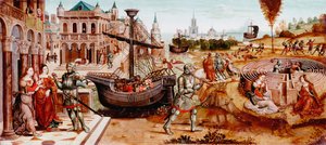 15世紀半ばのテセウスの物語 作： Master of the Cassoni