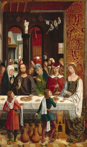 カナの婚姻」1495年～1497年頃 作： Master of the Catholic Kings
