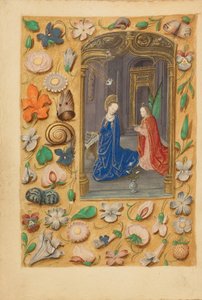 受胎告知 作： Master of the Dresden Prayer Book