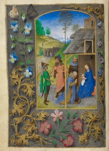 マギの礼拝。 作： Master of the Dresden Prayer Books