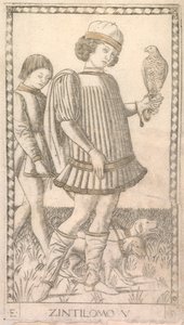 TarocchiシリーズEの紳士：人の状態、＃5、c。 1465。