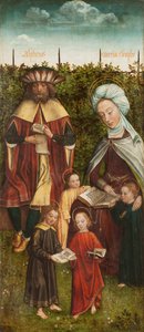聖アン家三連祭壇画、右パネル、1500～1510年頃。 作： Master of the Family of Saint