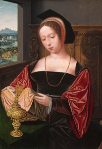 マグダラの聖母を読む女性、1530年頃