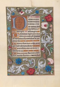 スペイン女王イザベラの時間：  フォル116r 作： Master of the First Prayerbook of Maximillian