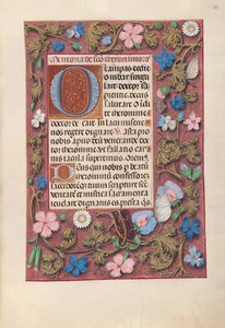 女王イザベラカトリック、スペイン女王の時間：フォル。 186r、c。 1500。 作： Master of the First Prayerbook of Maximillian