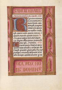 女王イザベラカトリック、スペイン女王の時間：フォル。 198r、c。 1500。 作： Master of the First Prayerbook of Maximillian