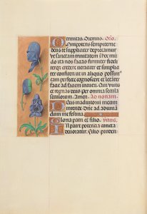スペイン女王イザベラの時間：  フォル20v 作： Master of the First Prayerbook of Maximillian