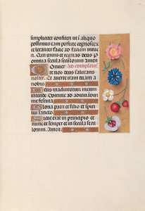 女王イザベラカトリック、スペイン女王の時間：フォル。 22r、c。 1500。 作： Master of the First Prayerbook of Maximillian