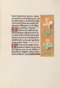 女王イザベラカトリック、スペイン女王の時間：フォル。 42r、c。 1500。 作： Master of the First Prayerbook of Maximillian