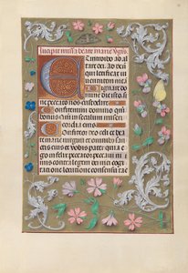 スペイン女王イザベラ女王の時間：フォル。 88r、c。 1500。 作： Master of the First Prayerbook of Maximillian
