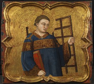 セントローレンス、1335年頃（パネルにテンペラと金箔） 作： Master of the Fogg Pieta