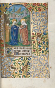 ルーアンの時間使用法：fol。 39r、訪問、c。 1470。