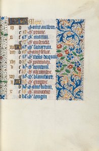 ルーアンの時間使用法：fol。 3r、c。 1470。