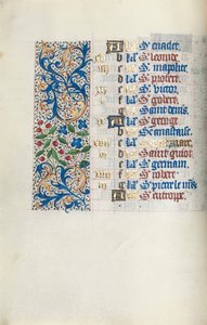 ルーアンの時間使用法：fol。 4v、c。 1470。