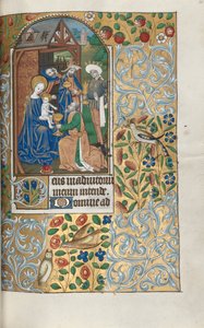 ルーアンの時間使用法：fol。 64r、マギの礼拝、c。 1470。 作： Master of the Geneva Latini
