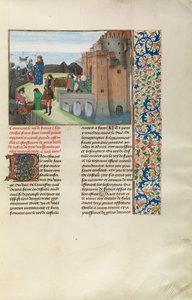 イングランドとの戦争に備えるフランス国王シャルル6世 作： Master of the Getty Froissart