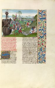 ラ・ロシェルを包囲するイングランド軍 作： Master of the Getty Froissart